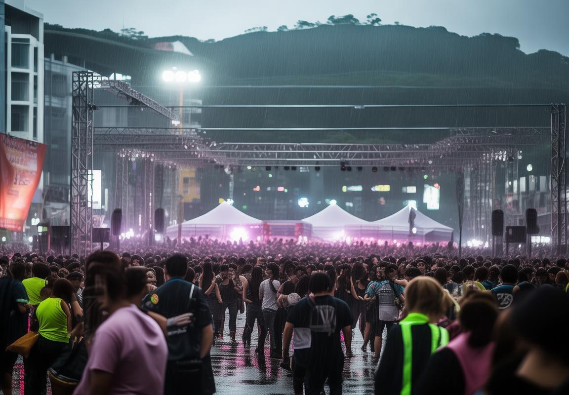 釜山天气突变，官方为观众准备雨衣被赞贴心。