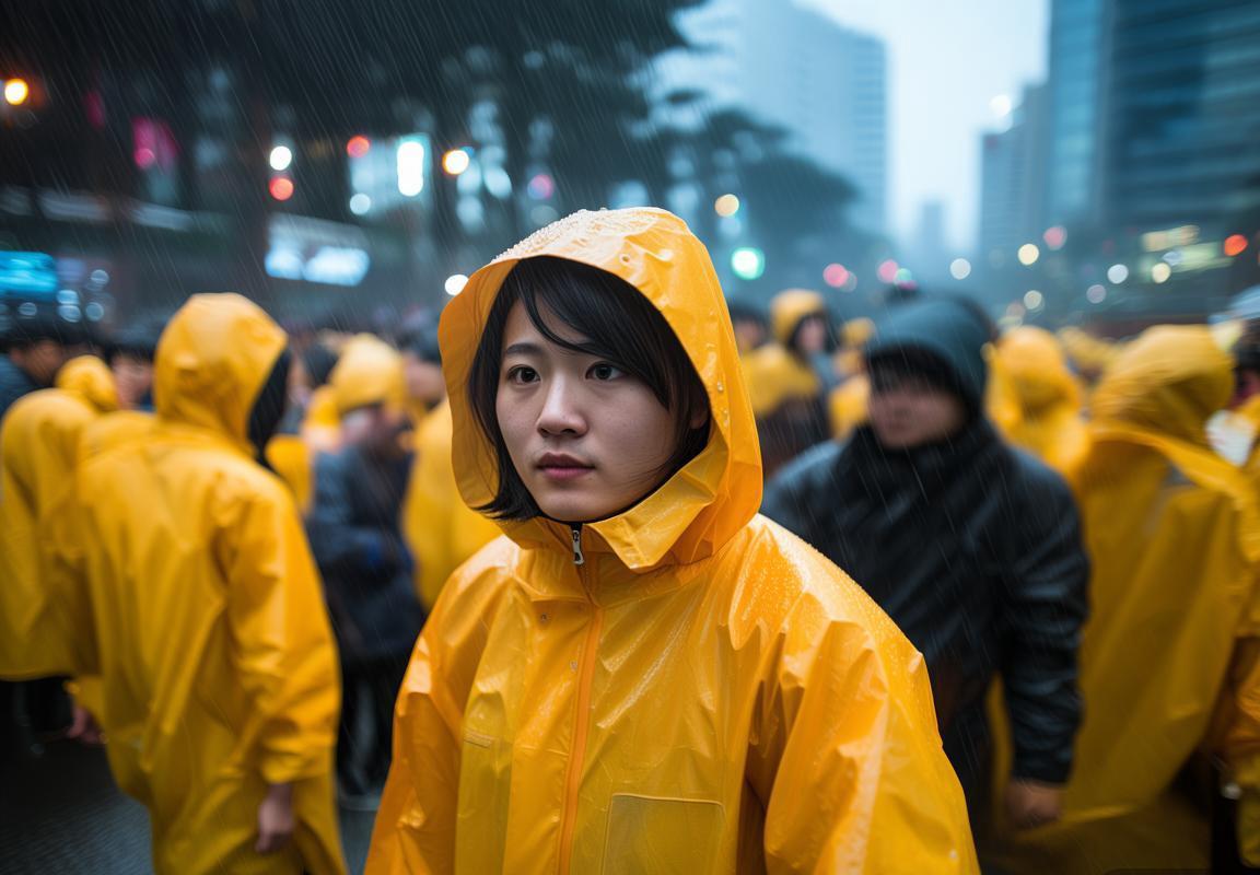 釜山天气突变，官方为观众准备雨衣被赞贴心。